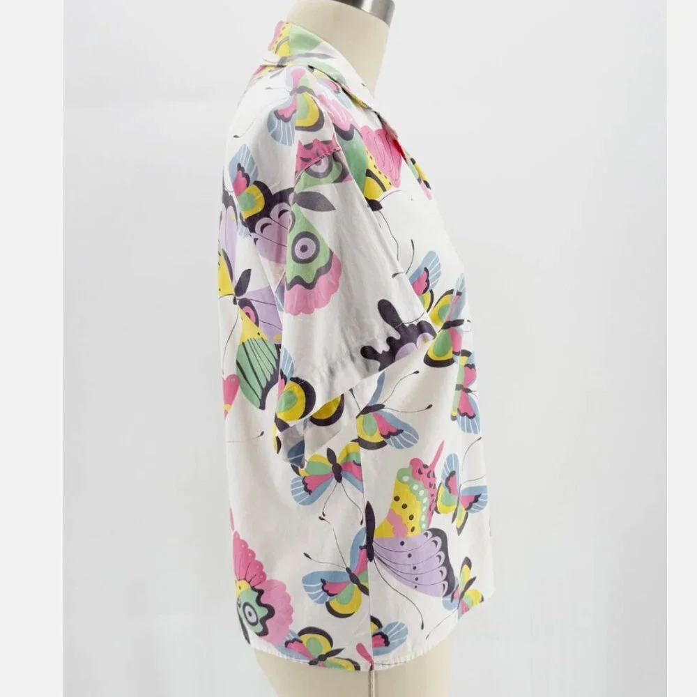 That's Me! Butterfly Whimsy Cotton Casual Top M - Picture 2 of 8